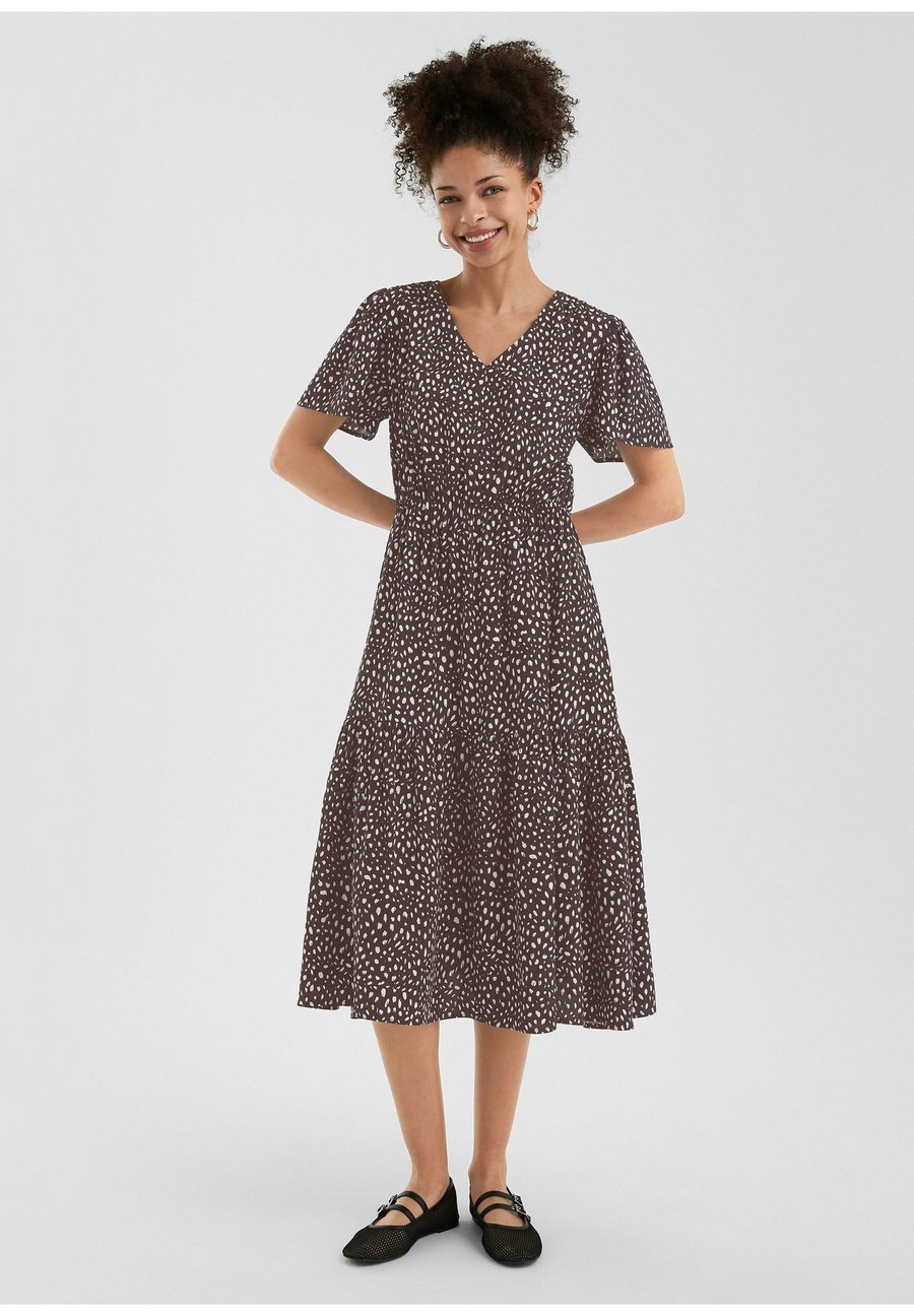 Платье QS Day dress, Aubergine/Mottled Brown
Платье QS Day dress, Aubergine/Mottled Brown