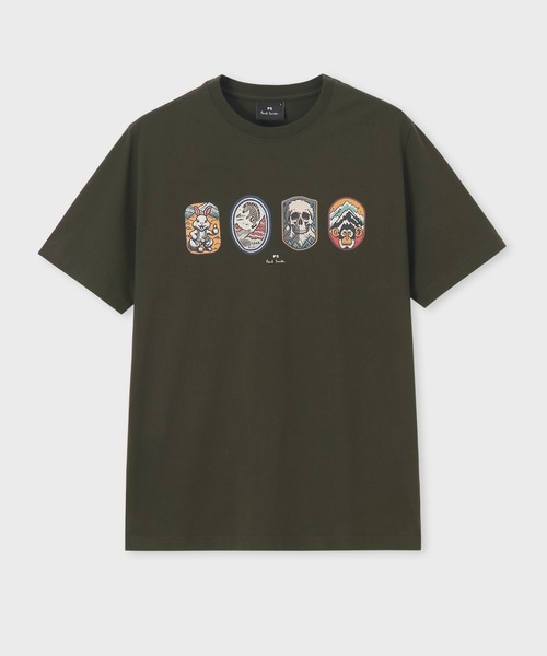 PS Paul Smith Футболка с короткими рукавами, принт "Vintage Patch", Paul Smith, цвет хаки
PS Paul Smith Футболка с короткими рукавами, принт "Vintage Patch", Paul Smith, цвет хаки