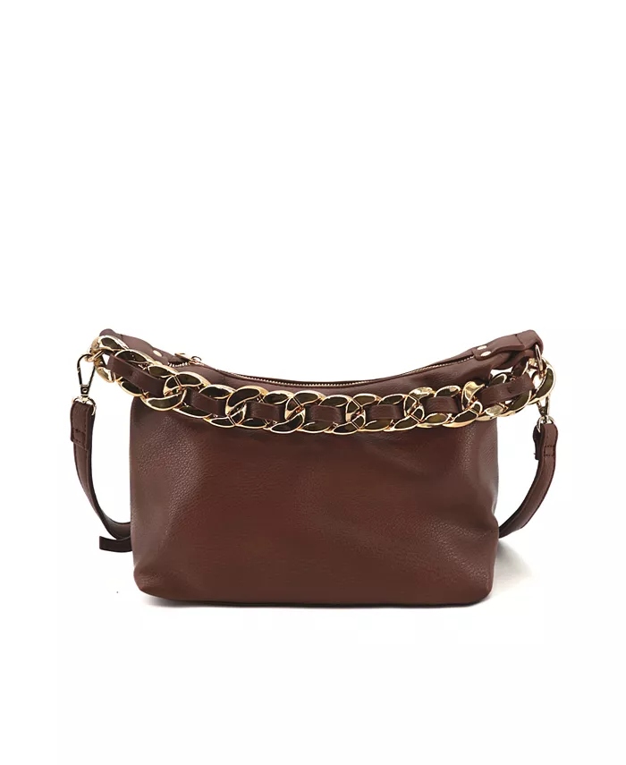 Сумка кросс-боди Penelope с плетеной цепочкой золотистого цвета LIKE DREAMS, коричневый
Сумка кросс-боди Penelope с плетеной цепочкой золотистого цвета LIKE DREAMS, коричневый