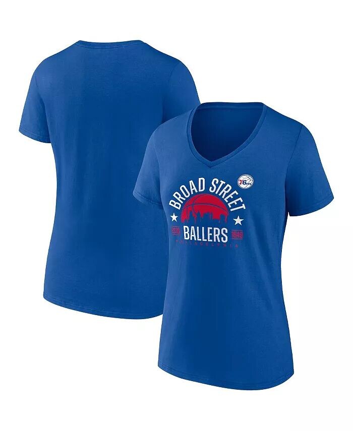 Женская футболка Royal Philadelphia 76ers Hometown Collection Broad Street Ballers с v-образным вырезом Fanatics
Женская футболка Royal Philadelphia 76ers Hometown Collection Broad Street Ballers с v-образным вырезом Fanatics