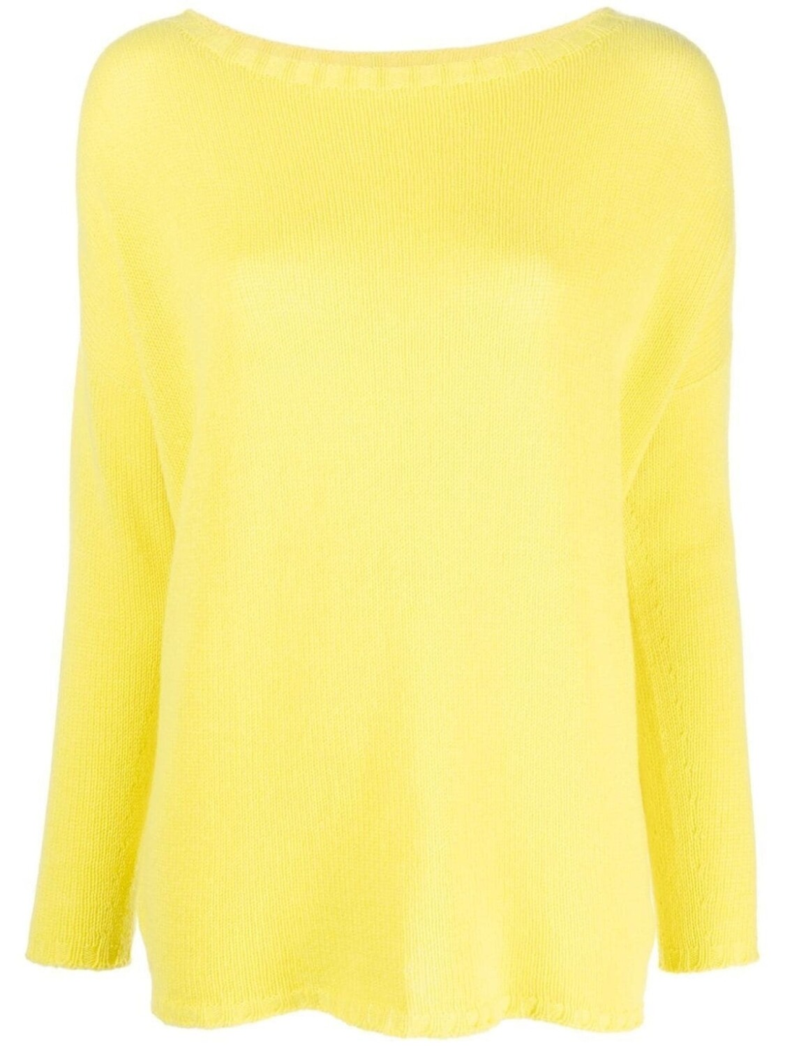 Кашемировый джемпер с вырезом-лодочкой Fabiana Filippi, желтый 
Кашемировый джемпер с вырезом-лодочкой Fabiana Filippi, желтый