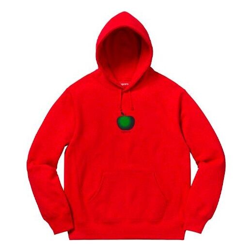 Толстовка ss19 apple hooded sweatshirt red logo Supreme, красный 
Толстовка ss19 apple hooded sweatshirt red logo Supreme, красный