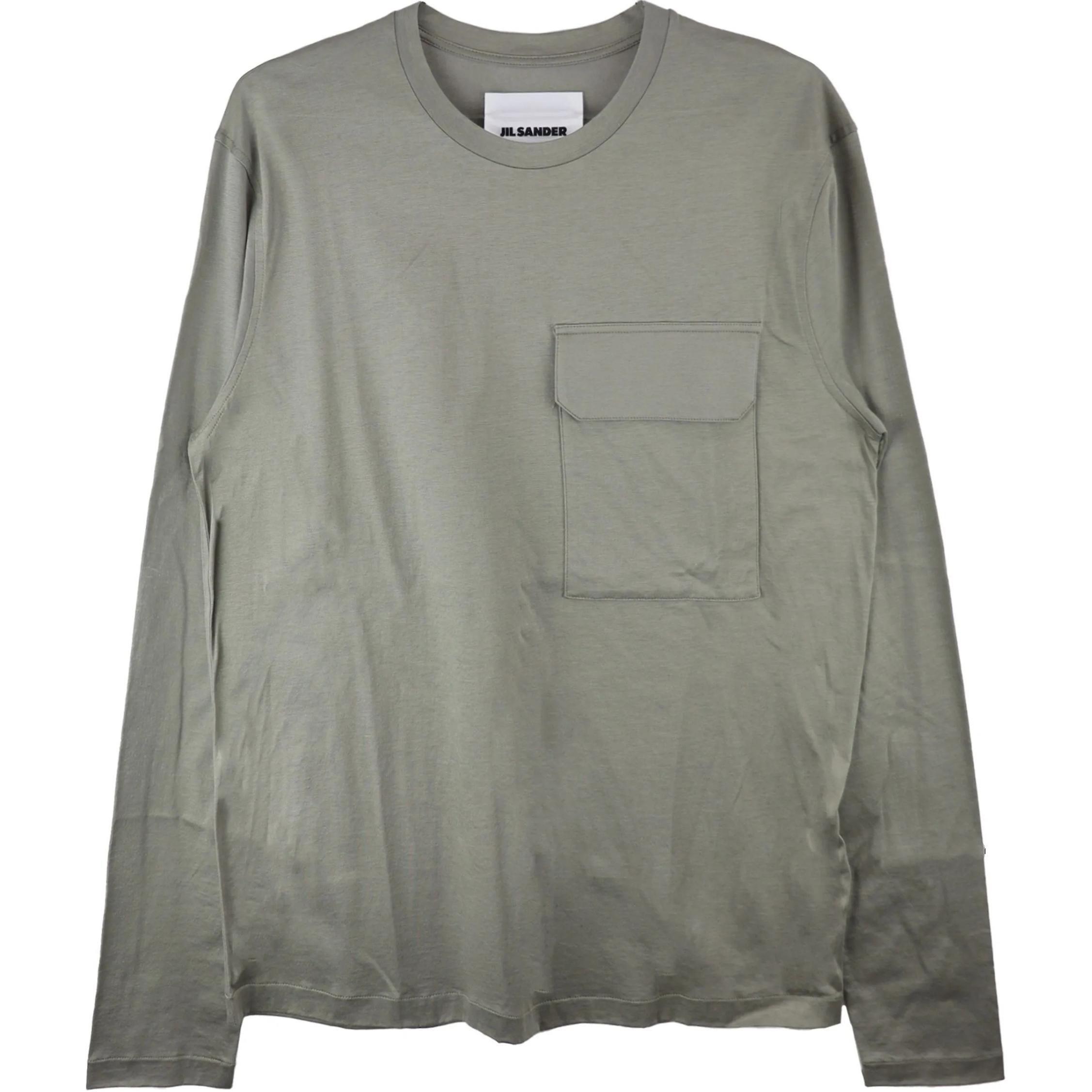 Хлопковая футболка JIL SANDER, серый/зеленый
Хлопковая футболка JIL SANDER, серый/зеленый