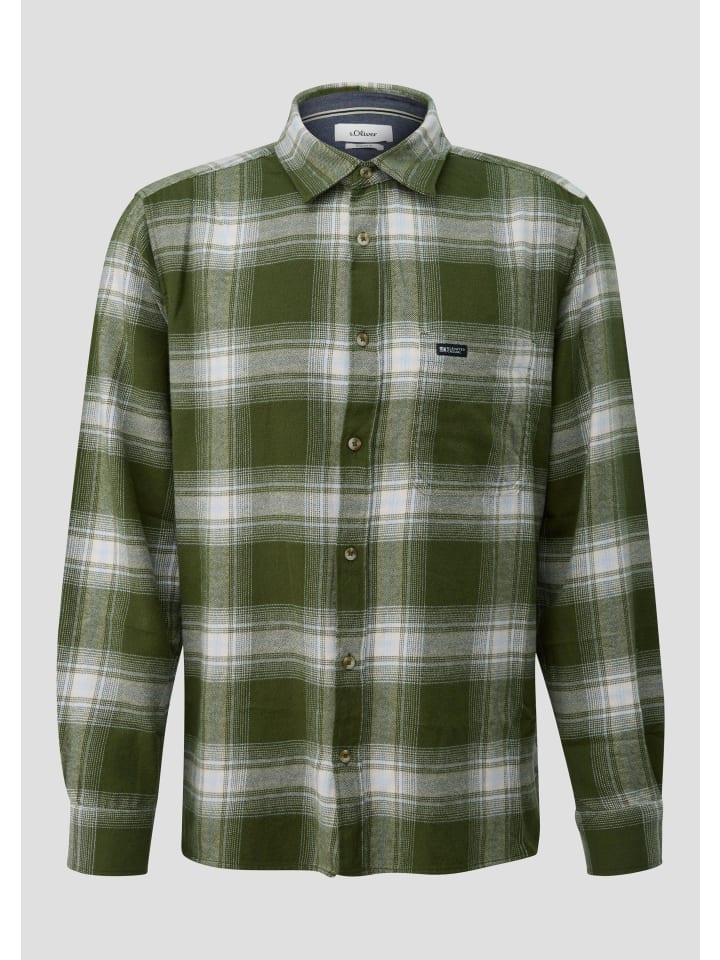 s.Oliver Рубашка цвета 79N4_оливково-зеленый
s.Oliver Рубашка цвета 79N4_оливково-зеленый