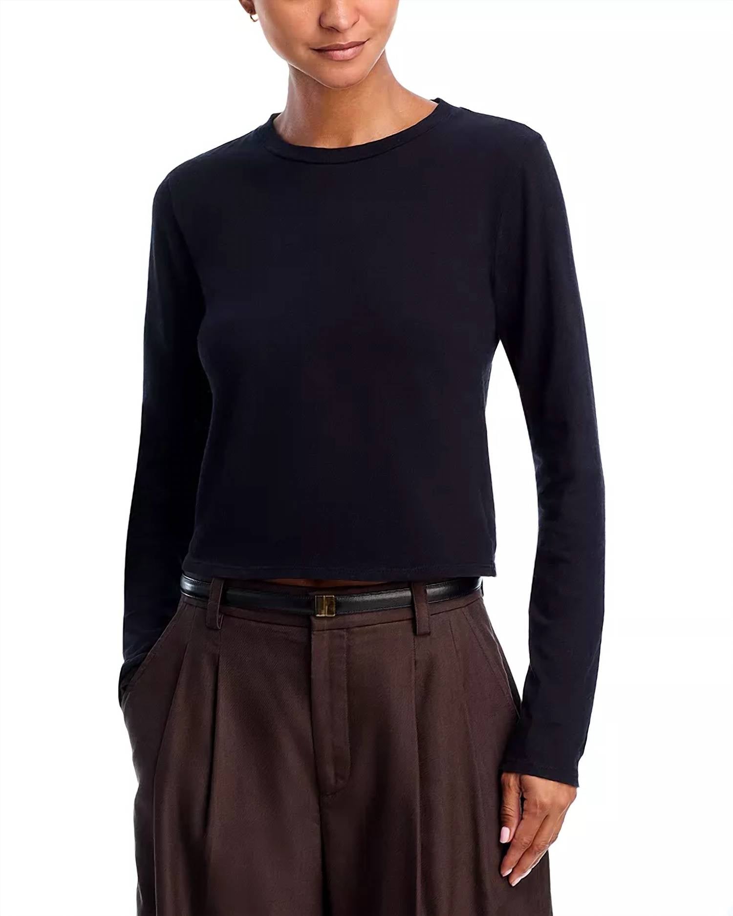 PERFECTWHITETEE Футболка с длинным рукавом Jamie, цвет True Black
PERFECTWHITETEE Футболка с длинным рукавом Jamie, цвет True Black