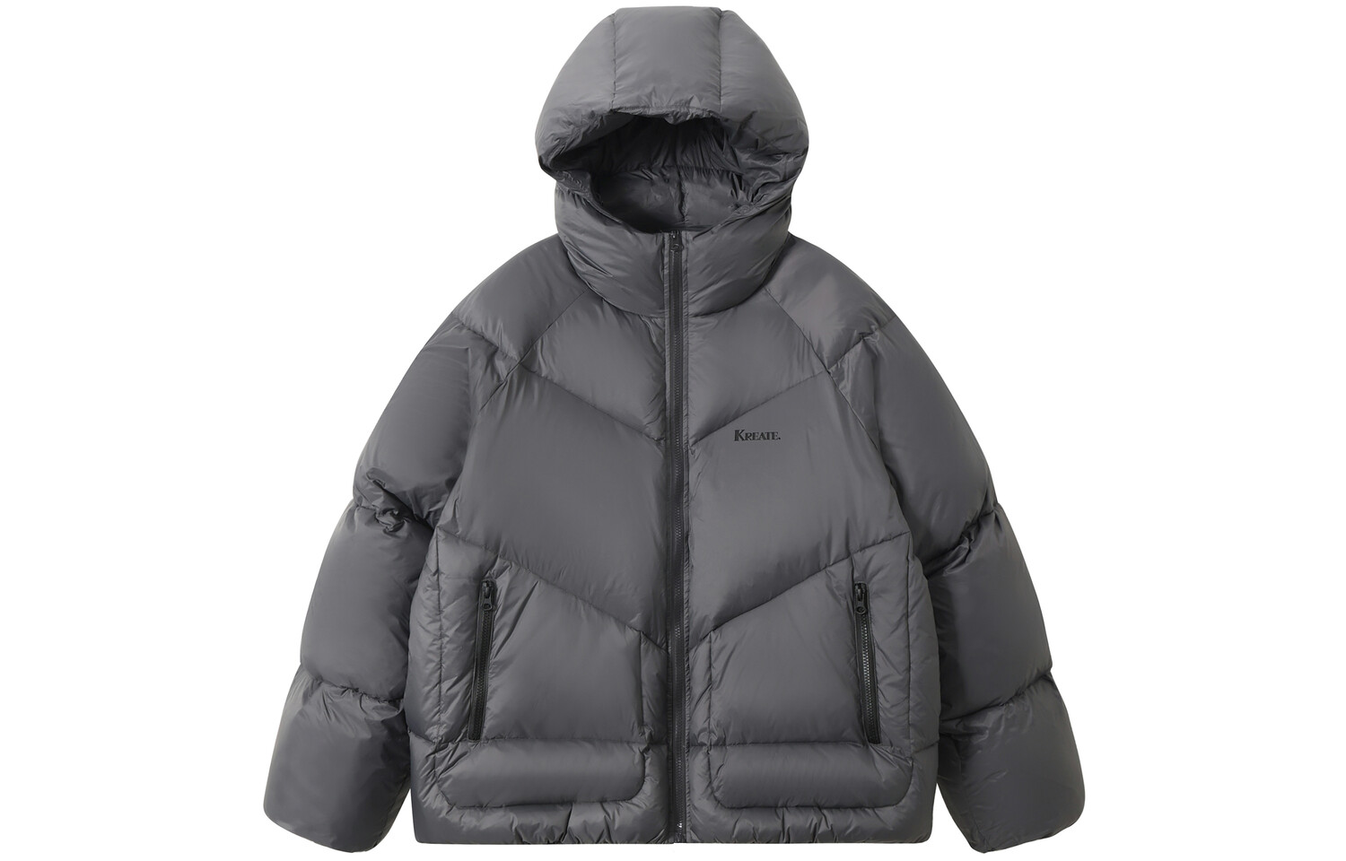 Пуховик унисекс KREATE, Серый 
Пуховик унисекс KREATE, Серый
