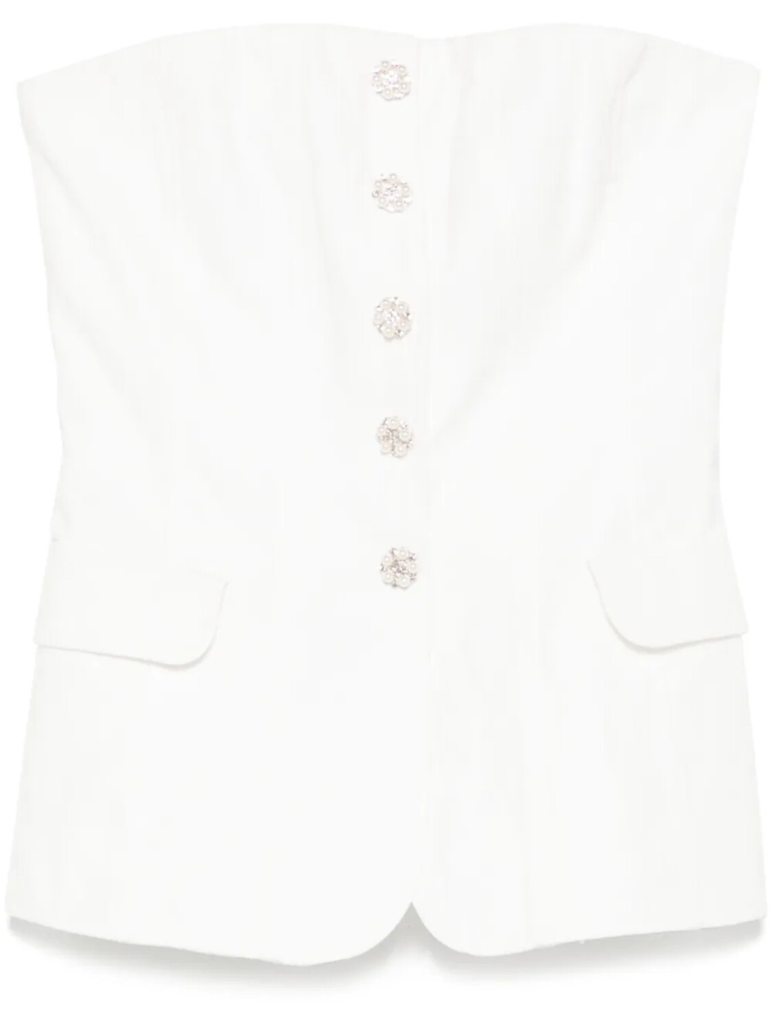 Maje топ с декорированными пуговицами, белый
Maje топ с декорированными пуговицами, белый