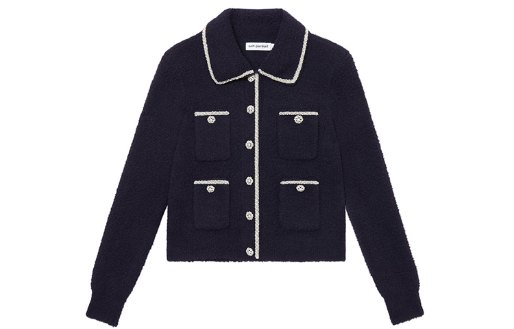 Self-portrait Куртка женская темно-синяя, Navy Blue
Self-portrait Куртка женская темно-синяя, Navy Blue
