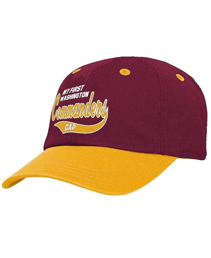 Гибкая кепка с напуском для новорожденных Washington Commanders My First Outerstuff, бордовый/золотой 
Гибкая кепка с напуском для новорожденных Washington Commanders My First Outerstuff, бордовый/золотой