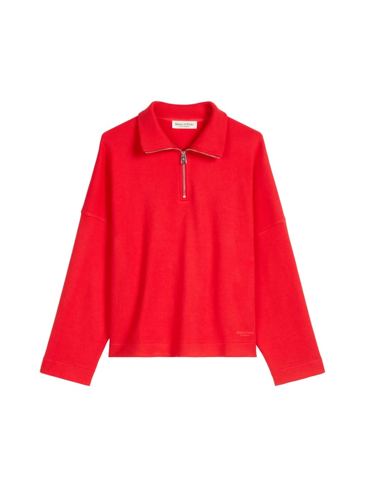 Толстовка с полумолнией, свободного кроя, ярко-красного цвета Marc O'Polo
Толстовка с полумолнией, свободного кроя, ярко-красного цвета Marc O'Polo