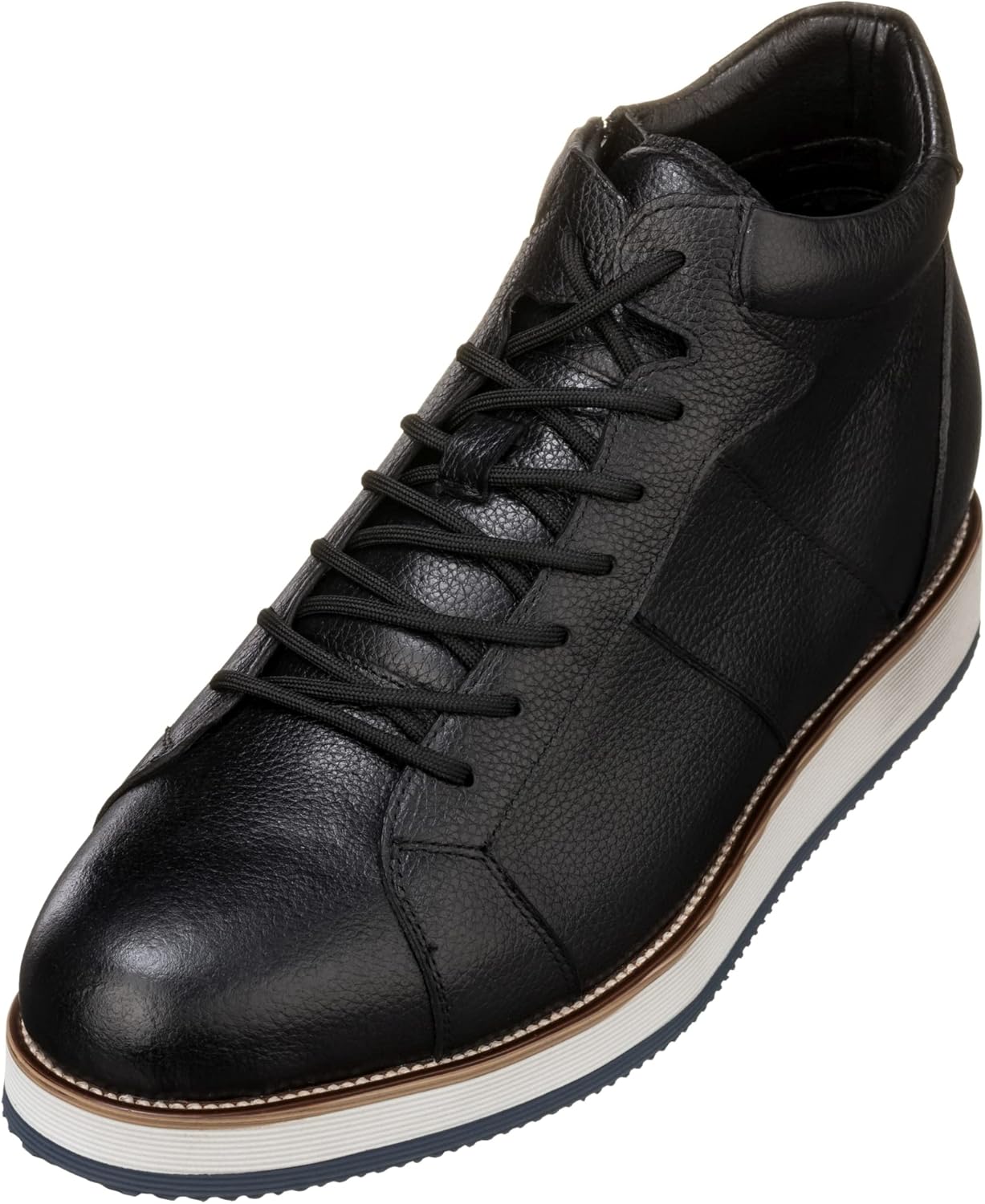 Мужские невидимые ботинки с увеличением роста CALTO - черные кожаные боевые ботинки на молнии - прибавка роста 8 см - модель Y6020 - размер 12 D(M) US
Мужские невидимые ботинки с увеличением роста CALTO - черные кожаные боевые ботинки на молнии - прибавка роста 8 см - модель Y6020 - размер 12 D(M) US