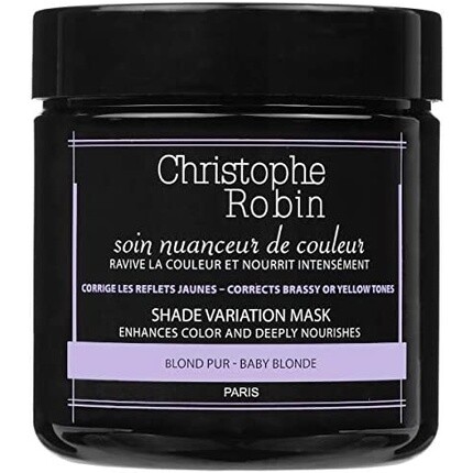 Маска с вариацией оттенка Baby Blonde для унисекса, 8,4 унции, Christophe Robin
Маска с вариацией оттенка Baby Blonde для унисекса, 8,4 унции, Christophe Robin