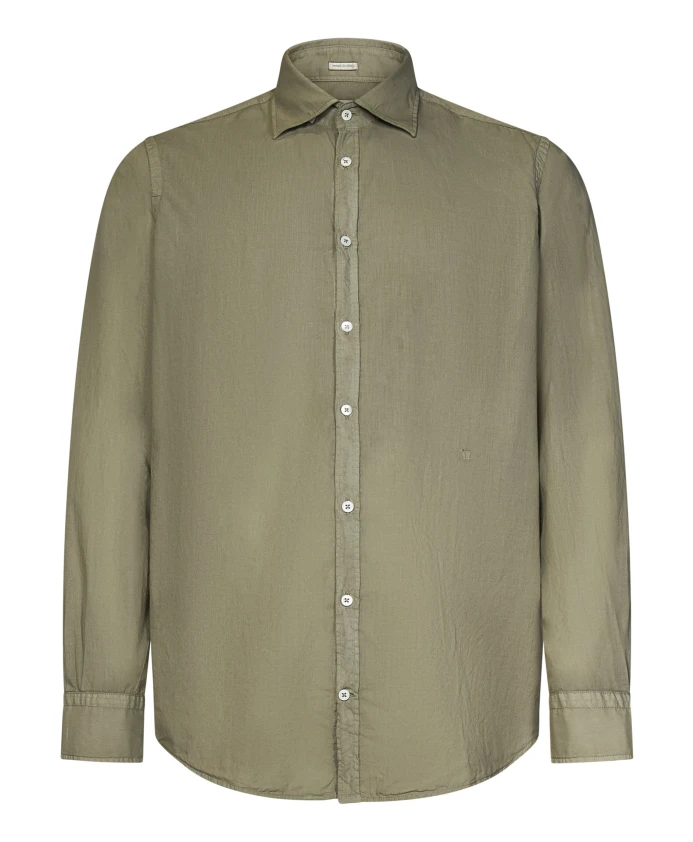 Коричневая рубашка с вышитым гербом Massimo Alba, зеленый
Коричневая рубашка с вышитым гербом Massimo Alba, зеленый