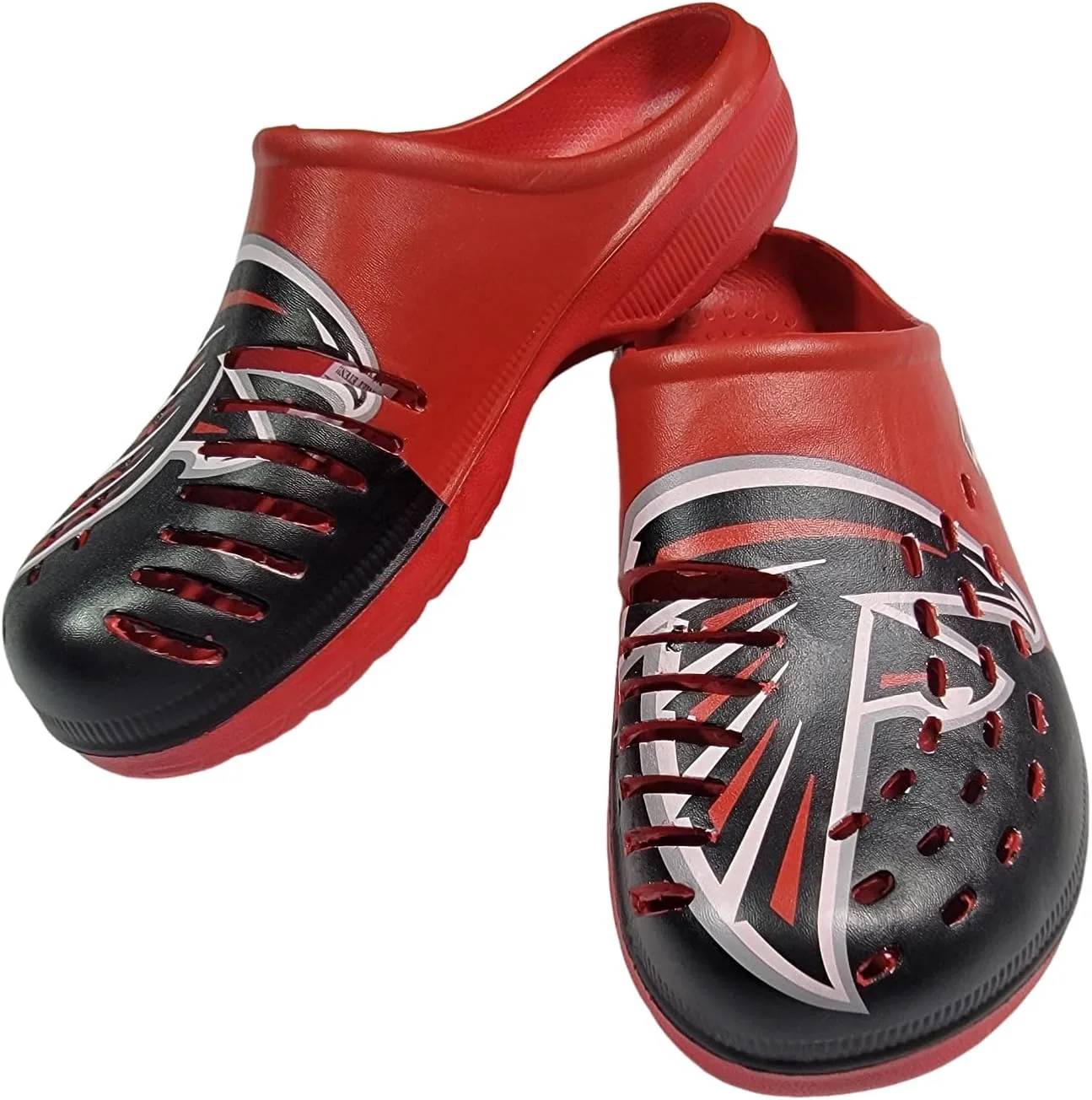 Мужские сабо FOCO NFL с крупным логотипом команды, удобные водонепроницаемые слипоны
Мужские сабо FOCO NFL с крупным логотипом команды, удобные водонепроницаемые слипоны