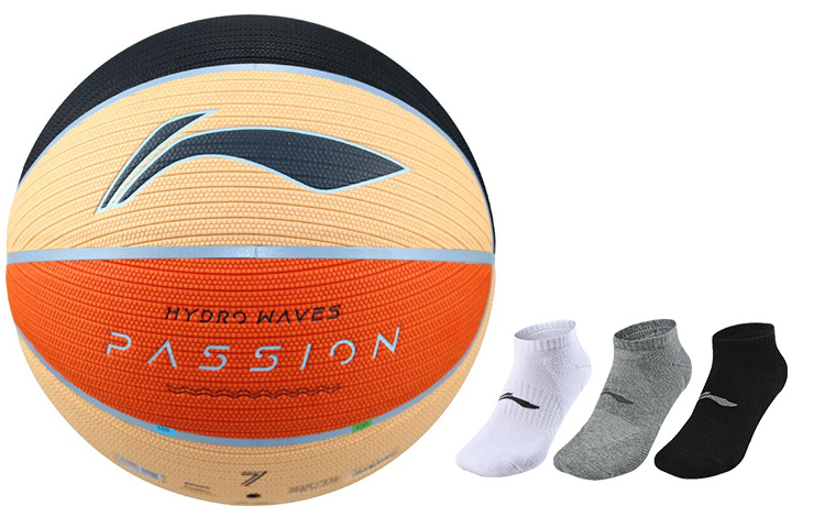 LINING Баскетбольный мяч Badfive PU черный оранжевый размер 7 тренировочный unisex
LINING Баскетбольный мяч Badfive PU черный оранжевый размер 7 тренировочный unisex