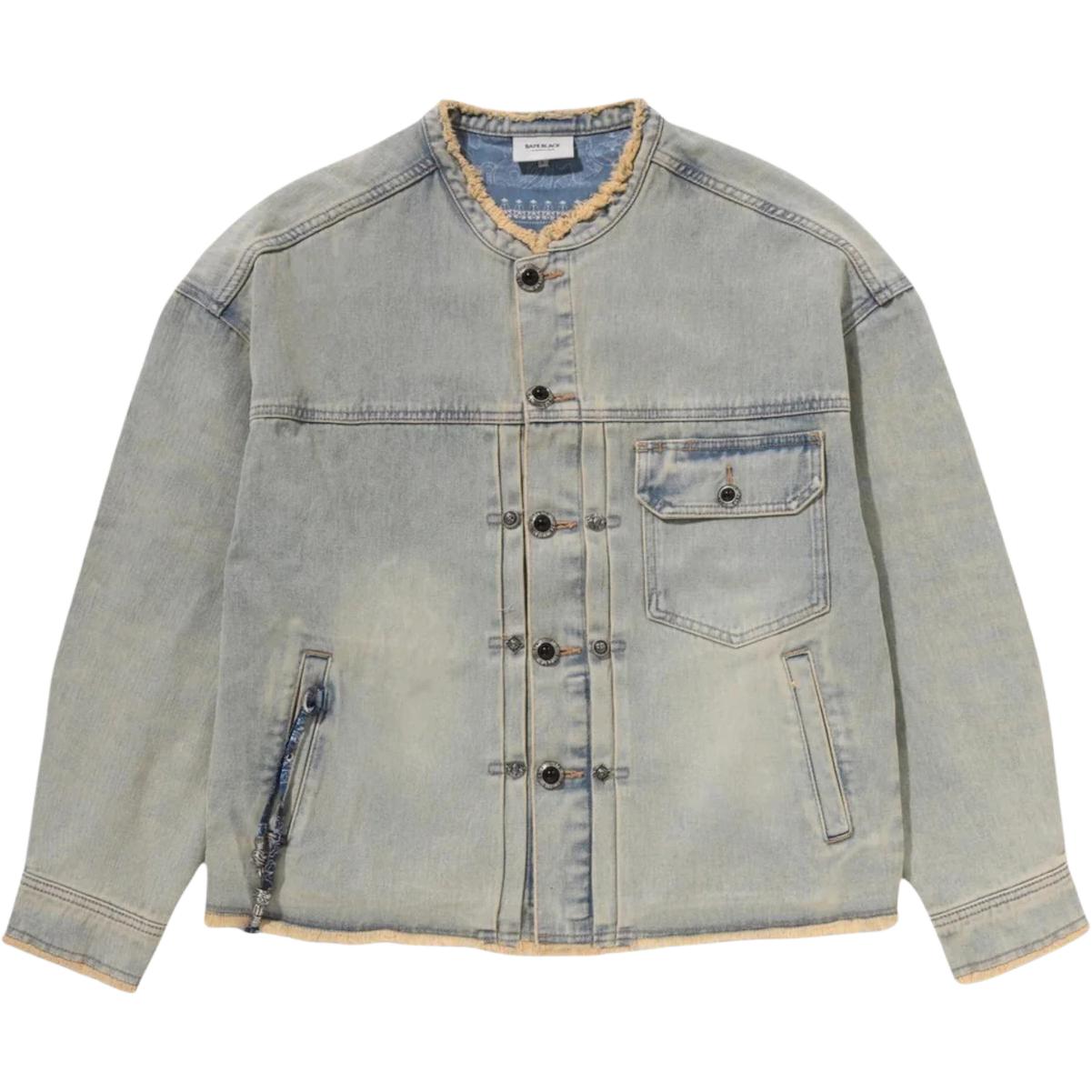 A BATHING APE Куртка без воротника Bape Black Paisley Patch, Light Blue
A BATHING APE Куртка без воротника Bape Black Paisley Patch, Light Blue