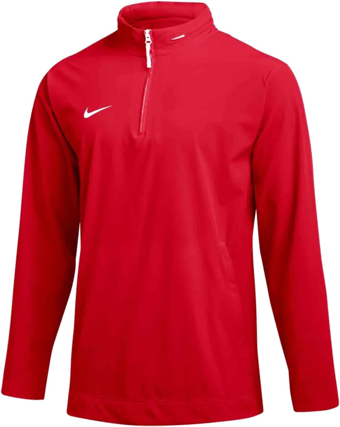 Мужская футбольная тренерская куртка Nike с длинным рукавом, капюшоном и молнией 1/4 дюйма., Red
Мужская футбольная тренерская куртка Nike с длинным рукавом, капюшоном и молнией 1/4 дюйма., Red