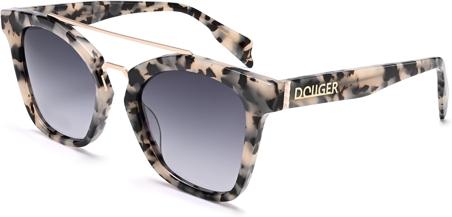 Солнцезащитные очки Dollger Retro Acetate Oversized Cat Eye для женщин и мужчин, классическая оправа с двойной перемычкой, металлические очки-авиаторы, 2025 год, White Tortoise Frame Grey Lens
Солнцезащитные очки Dollger Retro Acetate Oversized Cat Eye для женщин и мужчин, классическая оправа с двойной перемычкой, металлические очки-авиаторы, 2025 год, White Tortoise Frame Grey Lens