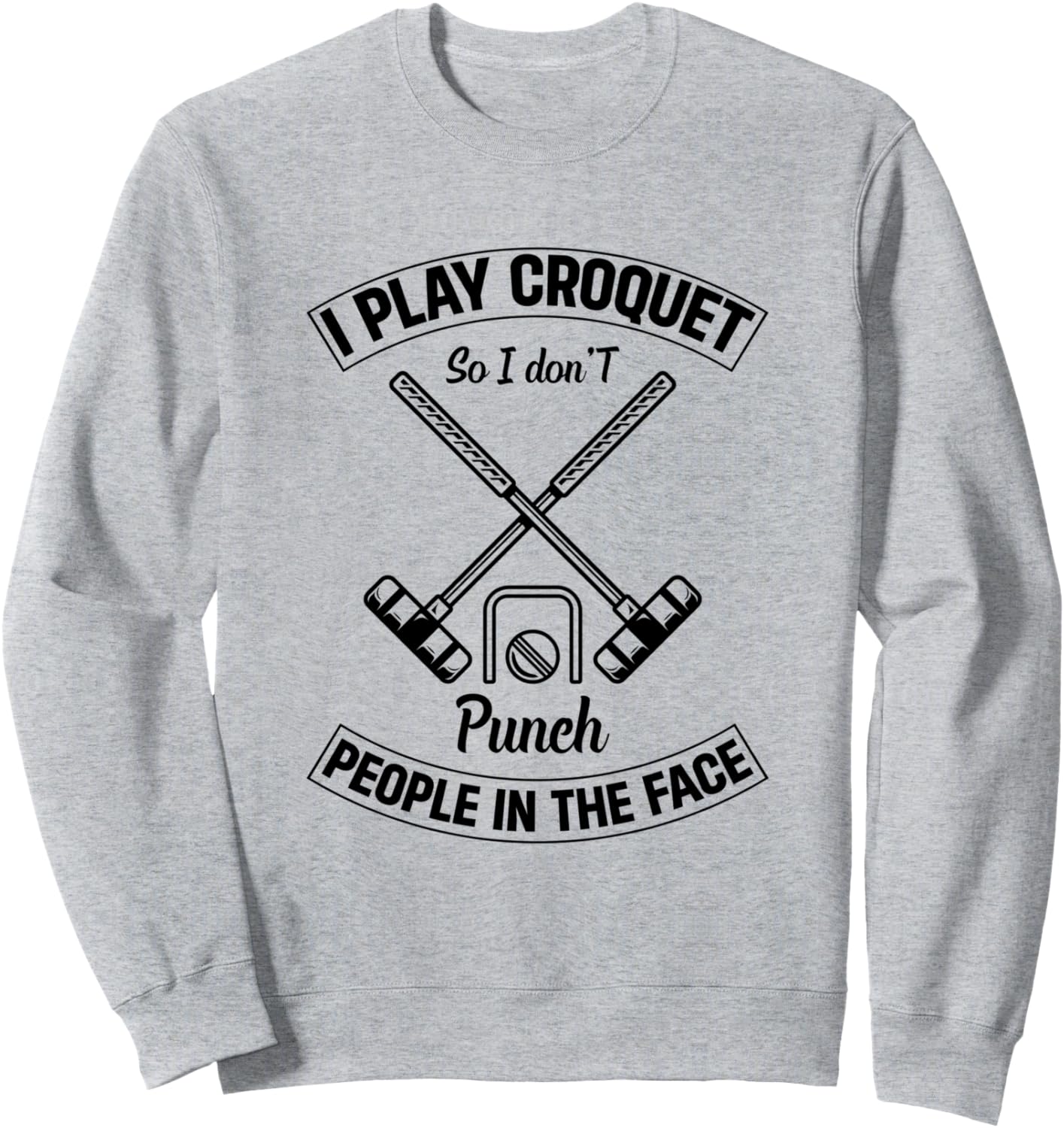 Я играю в крокет, чтобы не бить людей по лицу - толстовка с надписью «Крокет» Funny Croquet Player Funny Croquet Quotes, серый
Я играю в крокет, чтобы не бить людей по лицу - толстовка с надписью «Крокет» Funny Croquet Player Funny Croquet Quotes, серый