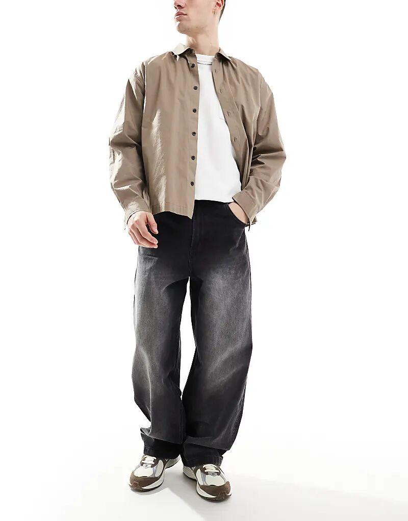 Супер мешковатые джинсы черного цвета Bershka
Супер мешковатые джинсы черного цвета Bershka