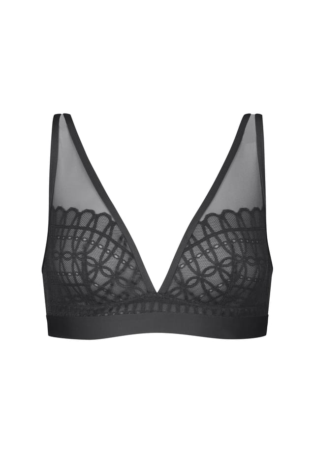 Треугольный бюстгальтер кружево широкие бретели Mey, серый
Треугольный бюстгальтер кружево широкие бретели Mey, серый