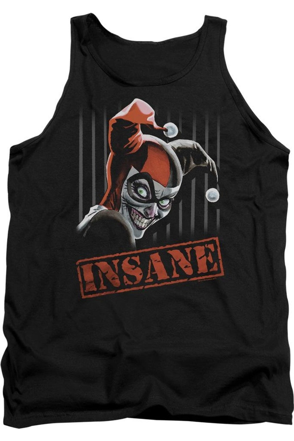 Бэтмен Безумный Взрослый Майка Gildan, черный 
Бэтмен Безумный Взрослый Майка Gildan, черный