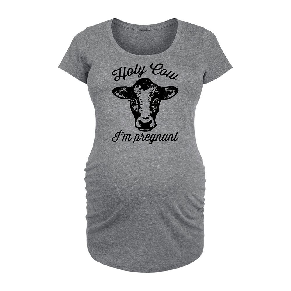 Футболка с рисунком Maternity Holy Cow I’m Pregnant Licensed Character, цвет Heather Gray
Футболка с рисунком Maternity Holy Cow I’m Pregnant Licensed Character, цвет Heather Gray