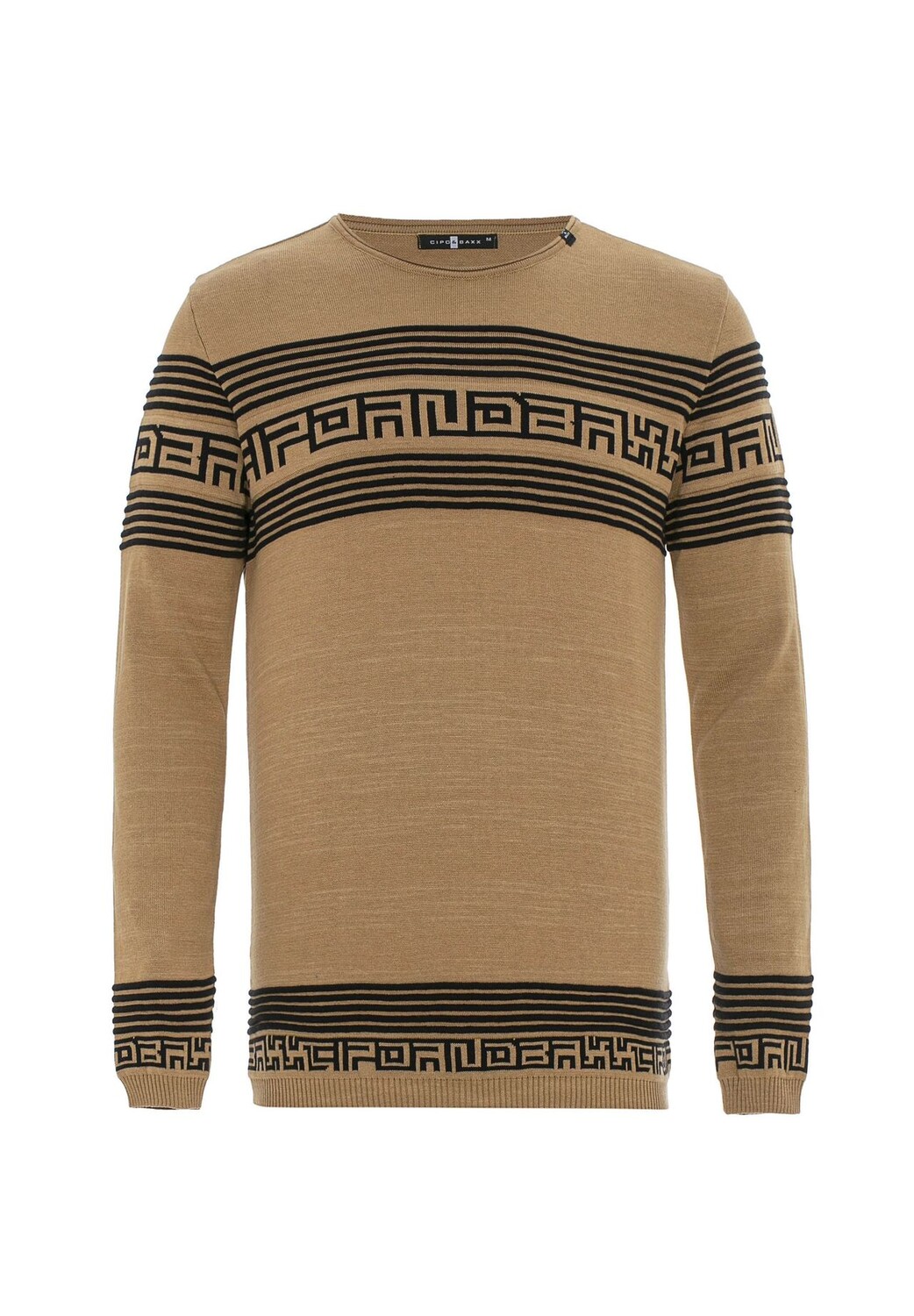 Вязаный свитер в модном образе в полоску CIPO & BAXX, цвет Camel
Вязаный свитер в модном образе в полоску CIPO & BAXX, цвет Camel