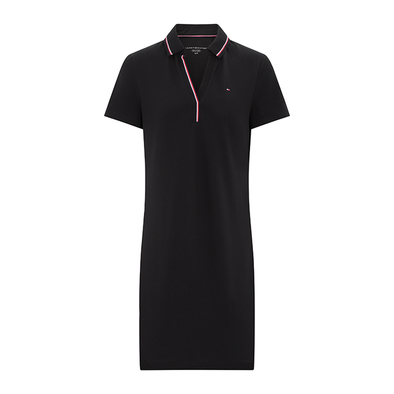 Tommy Hilfiger Женское черное платье с коротким рукавом
Tommy Hilfiger Женское черное платье с коротким рукавом