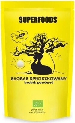 Bio planet - Порошок баобаба Superfoods - 150 г
Bio planet - Порошок баобаба Superfoods - 150 г