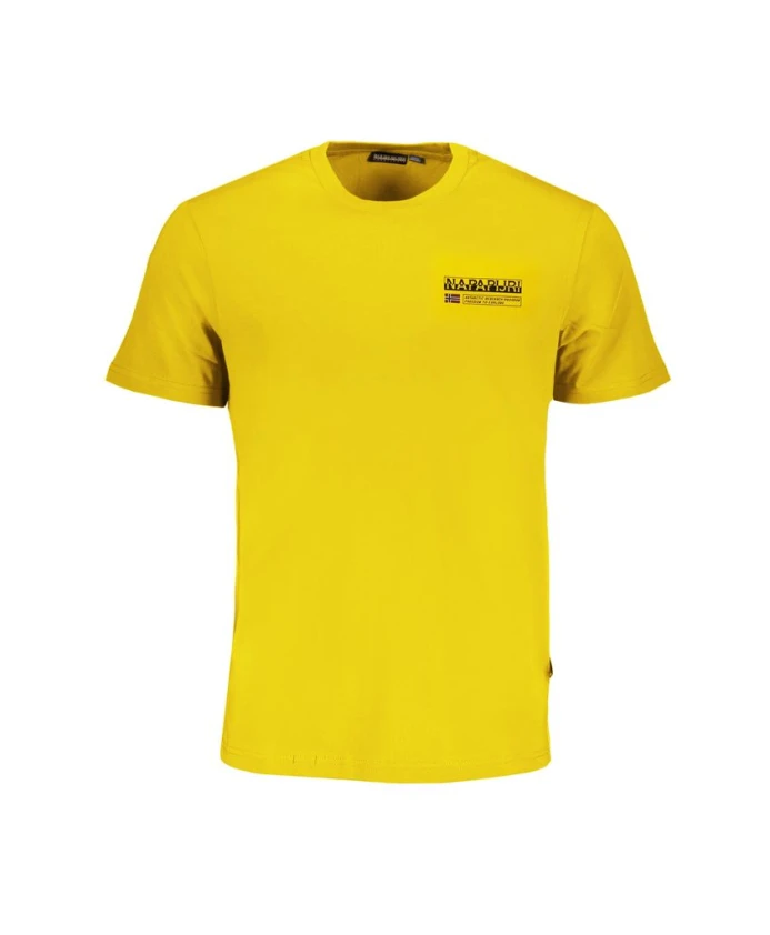 Желтая хлопковая футболка с напечатанным логотипом Napapijri, желтый
Желтая хлопковая футболка с напечатанным логотипом Napapijri, желтый