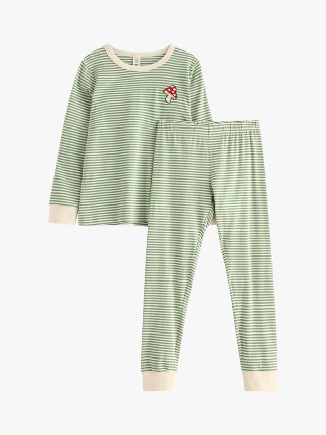 Детский пижамный комплект в полоску с грибочками Lindex, Light Khaki
Детский пижамный комплект в полоску с грибочками Lindex, Light Khaki