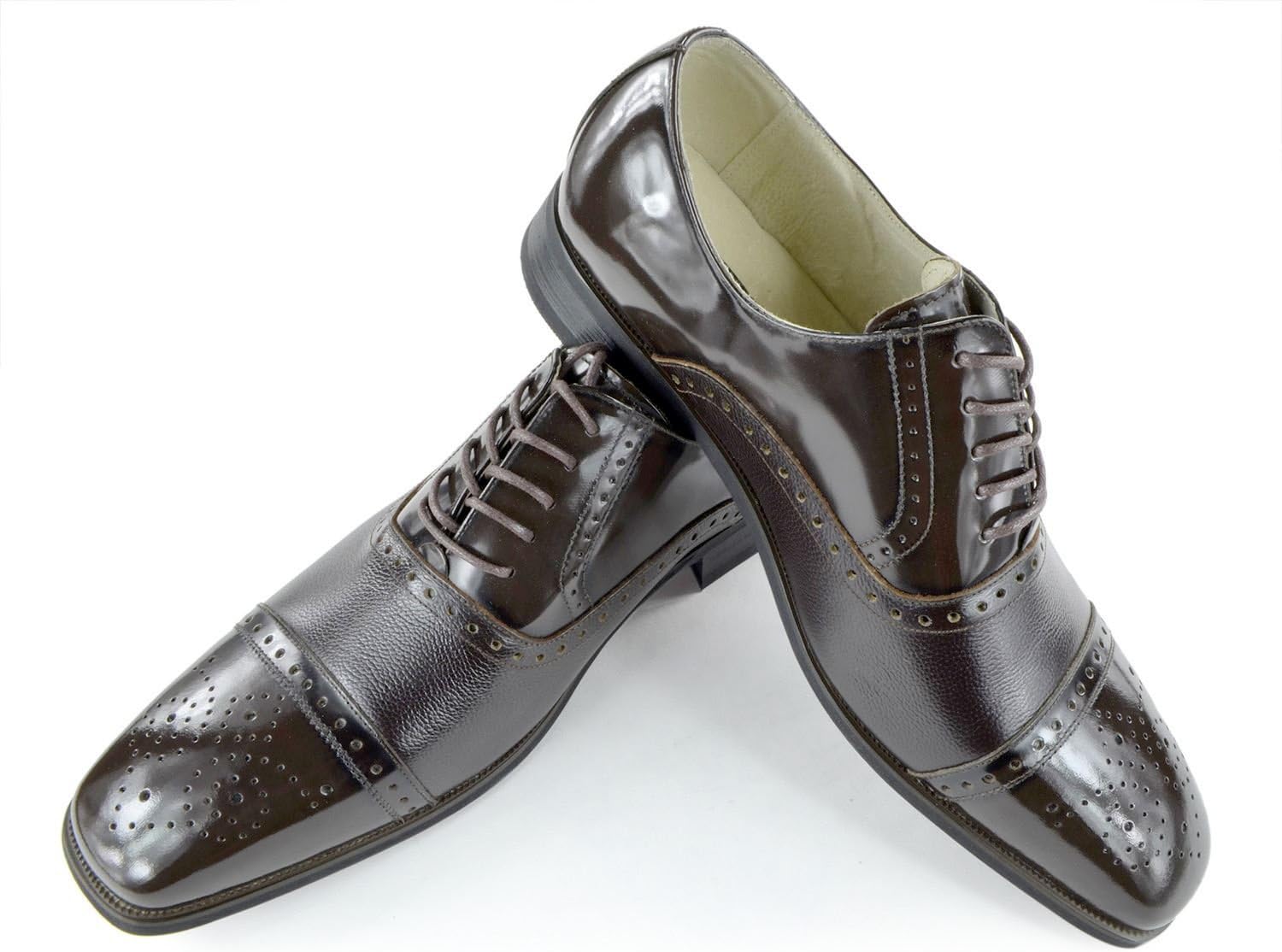 Moda Di Raza - Мужские туфли из кожи для деловых, формальных и повседневных мероприятий, коричневый
Moda Di Raza - Мужские туфли из кожи для деловых, формальных и повседневных мероприятий, коричневый