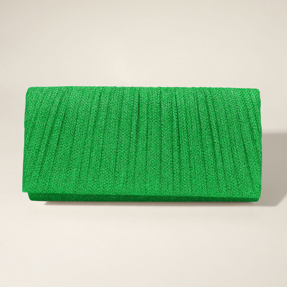 Складчатая блестящая вечерняя сумочка-клатч через плечо FASHNZFAB
Складчатая блестящая вечерняя сумочка-клатч через плечо FASHNZFAB