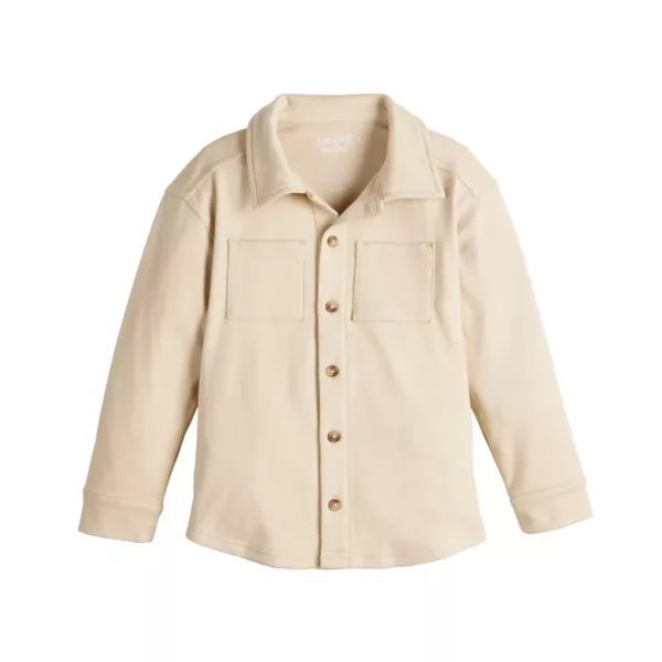 Уютная трикотажная рубашка на пуговицах для мальчиков и малышей Jumping Beans, бежевый
Уютная трикотажная рубашка на пуговицах для мальчиков и малышей Jumping Beans, бежевый