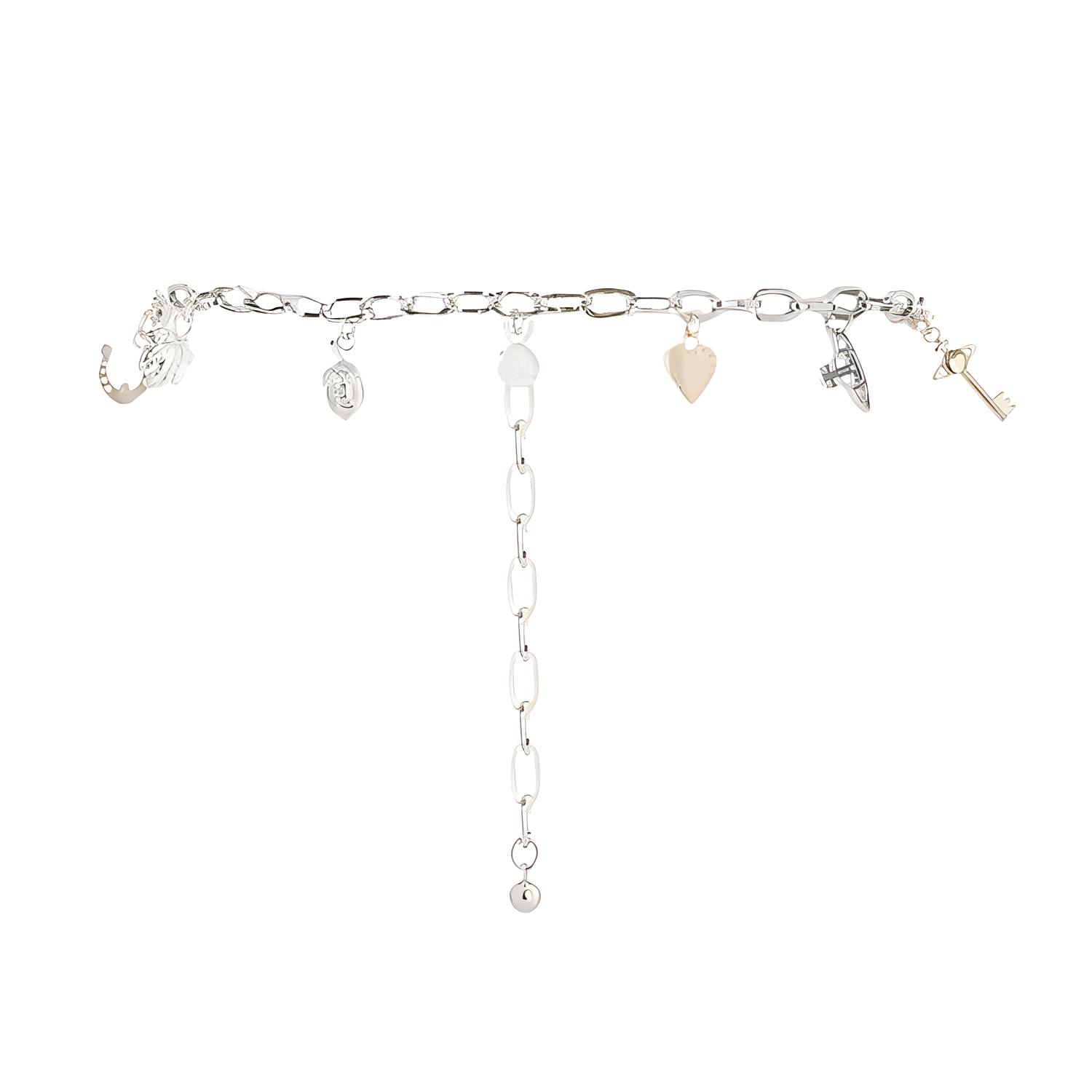 Пояс с цепочкой и шармом Vivienne Westwood, серебряный
Пояс с цепочкой и шармом Vivienne Westwood, серебряный