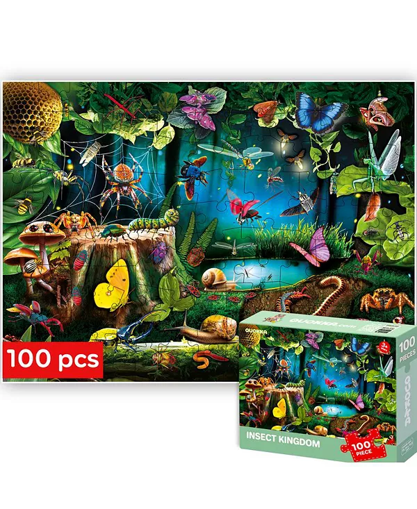 100 пазлов для детей 4-6 лет Quokka, bugs
100 пазлов для детей 4-6 лет Quokka, bugs