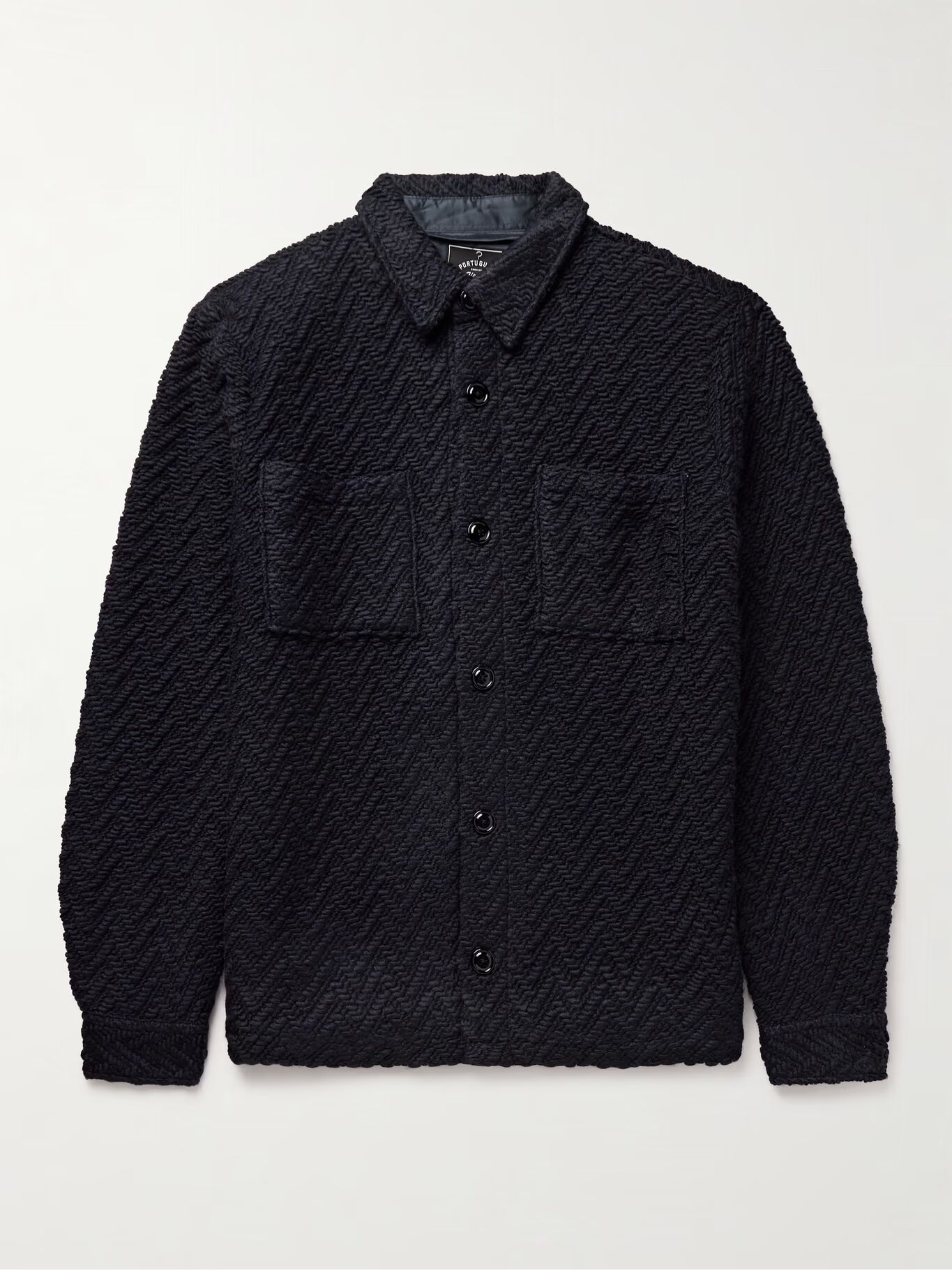 Верхняя рубашка из твида с узором «ёлочка» PORTUGUESE FLANNEL, цвет Midnight blue
Верхняя рубашка из твида с узором «ёлочка» PORTUGUESE FLANNEL, цвет Midnight blue