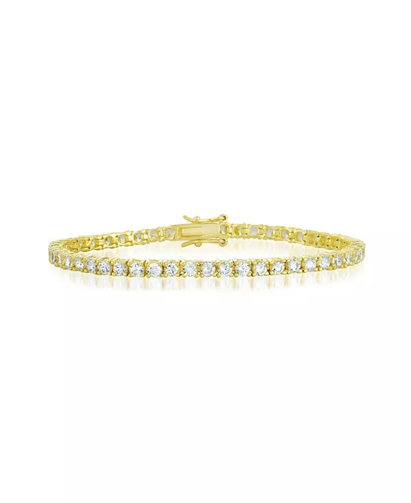 Теннисный браслет из стерлингового серебра с цветными кубическими цирконами 3 мм с покрытием из белого золота, черного золота, 14-каратного золота или 18-каратного розового золота Genevive, gold
Теннисный браслет из стерлингового серебра с цветными кубическими цирконами 3 мм с покрытием из белого золота, черного золота, 14-каратного золота или 18-каратного розового золота Genevive, gold