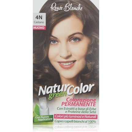 Стойкая краска для волос Natur Color Green 4 Коричневая, Renee' Blanche S.R.L
Стойкая краска для волос Natur Color Green 4 Коричневая, Renee' Blanche S.R.L