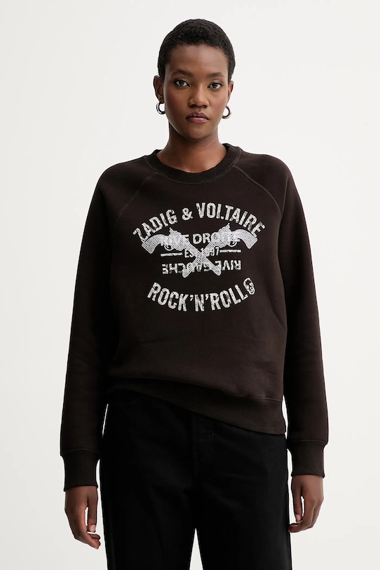 Толстовка Zadig&Voltaire, коричневый 
Толстовка Zadig&Voltaire, коричневый