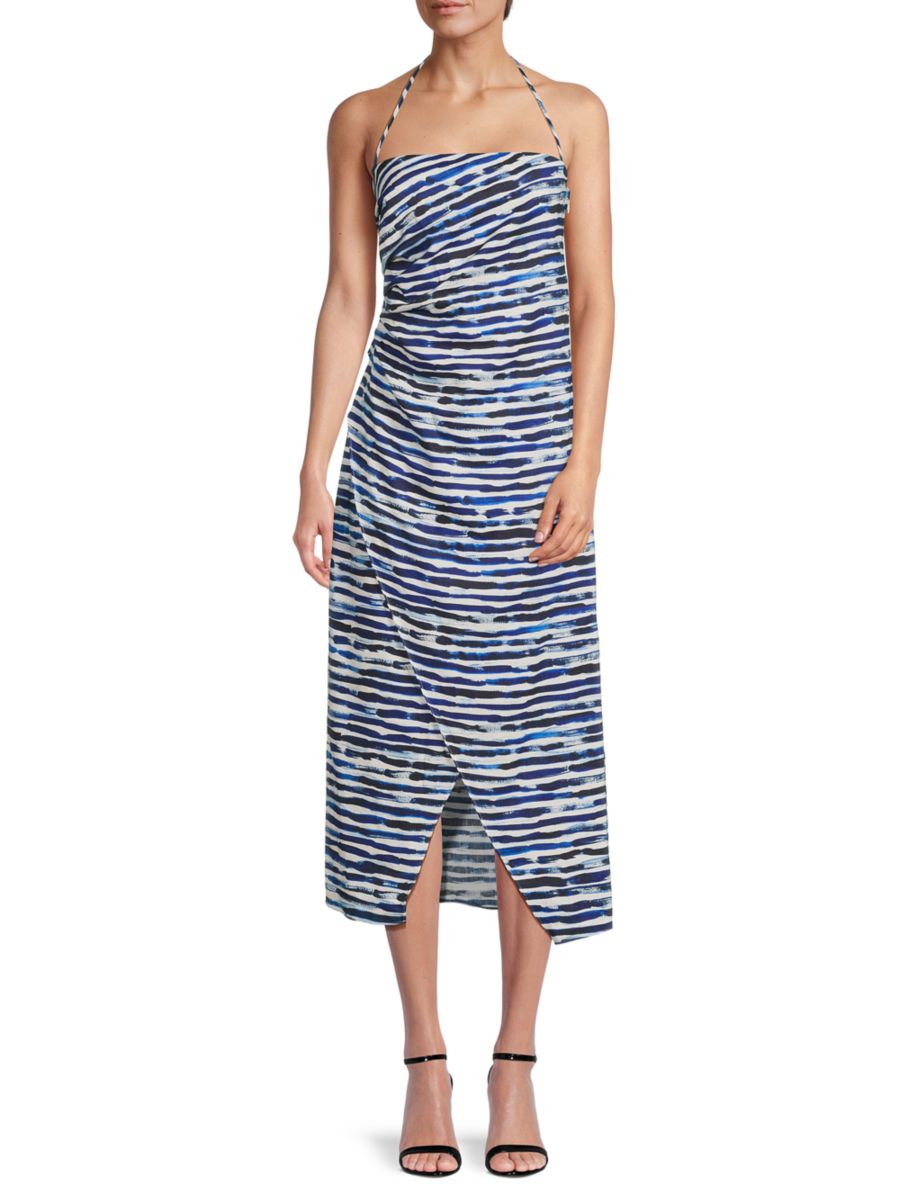 Платье-миди Charlotte в полоску с вырезом-халтер A.L.C., цвет Navy Stripe
Платье-миди Charlotte в полоску с вырезом-халтер A.L.C., цвет Navy Stripe