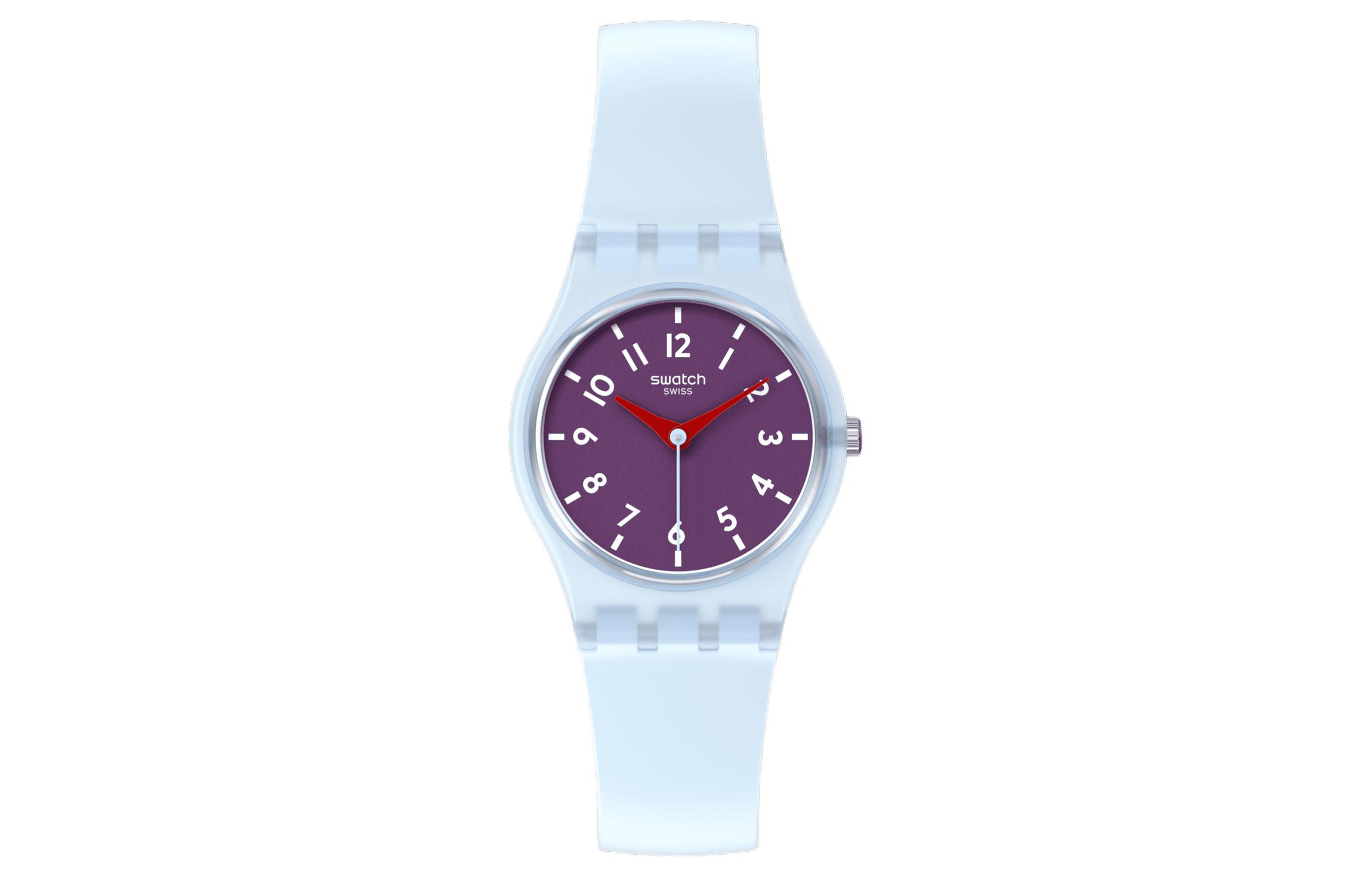 Женские фиолетовые часы LL126 SWATCH
Женские фиолетовые часы LL126 SWATCH