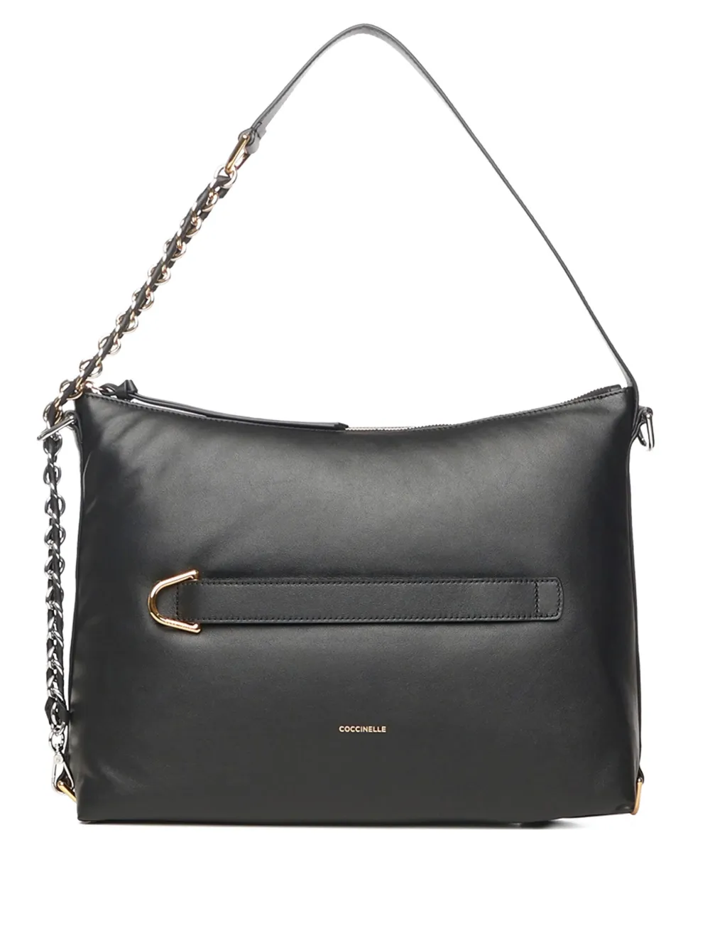 Кожаная сумка на плечо с ремешком из металлической сетки Coccinelle, черный
Кожаная сумка на плечо с ремешком из металлической сетки Coccinelle, черный