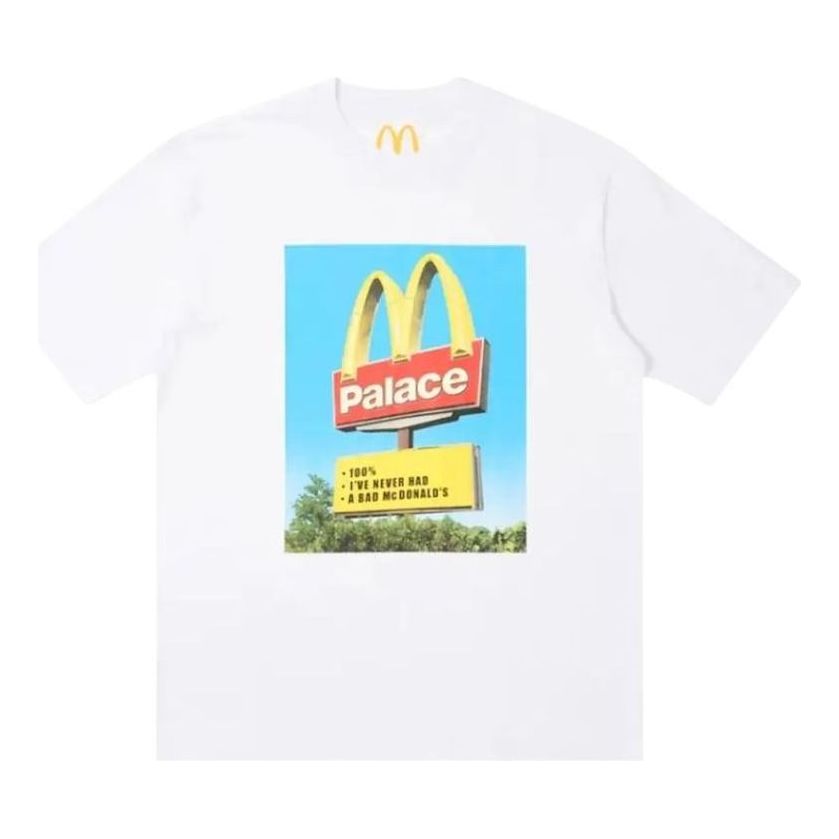 Футболка Palace x McDonald's с логотипом, белая
Футболка Palace x McDonald's с логотипом, белая