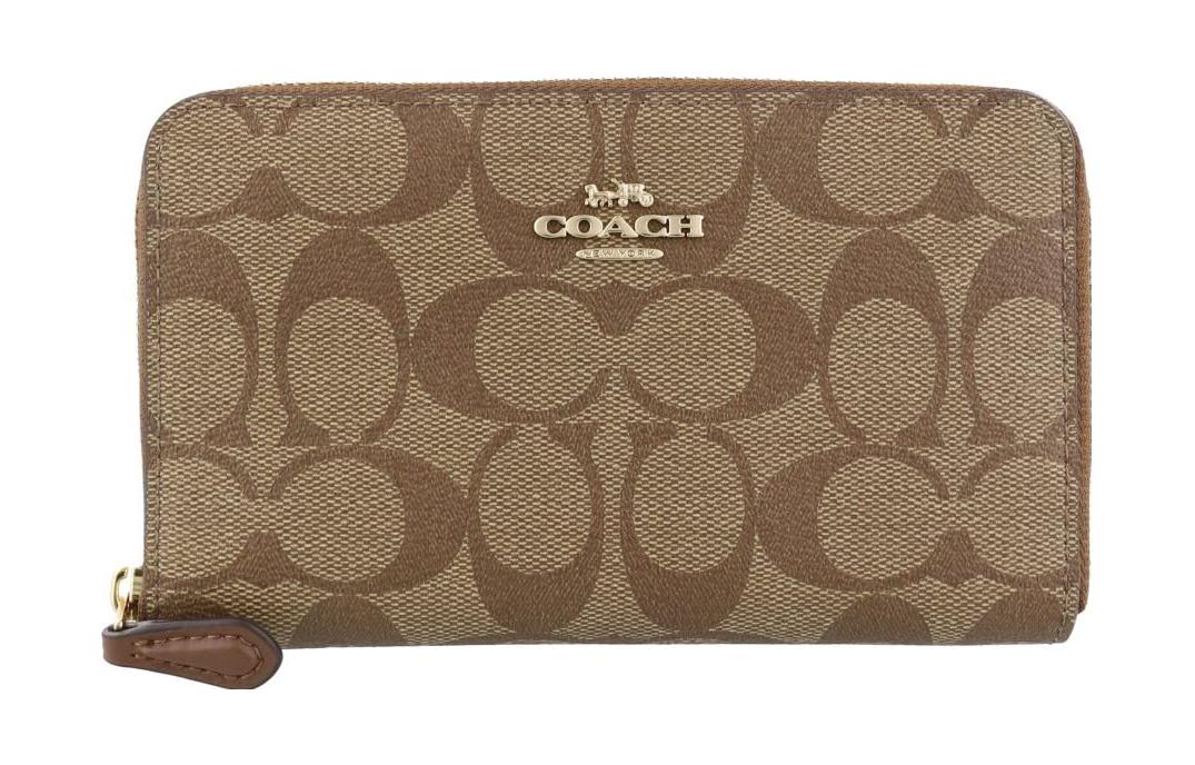 Кошелек на молнии с отделением для мелочи и карманом для удостоверения из лакированной ткани, женский, цвет хаки COACH
Кошелек на молнии с отделением для мелочи и карманом для удостоверения из лакированной ткани, женский, цвет хаки COACH
