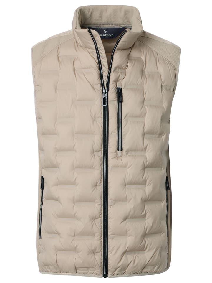 Casa moda Простой стеганый жилет бежевого цвета
Casa moda Простой стеганый жилет бежевого цвета