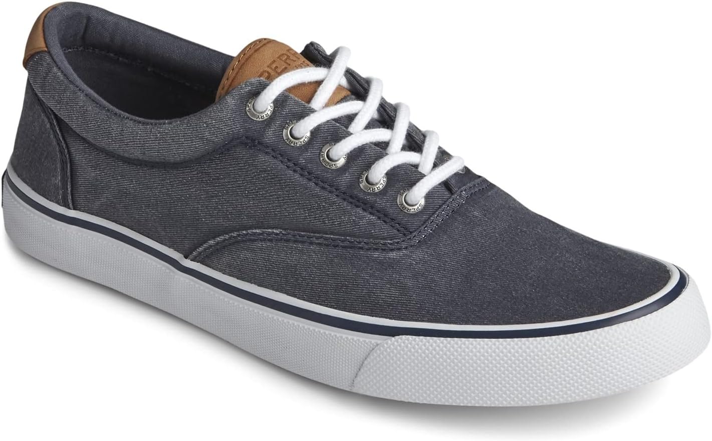 Мужские лодочные кроссовки Sperry Halyard с двумя отверстиями, Saltwash Navy
Мужские лодочные кроссовки Sperry Halyard с двумя отверстиями, Saltwash Navy