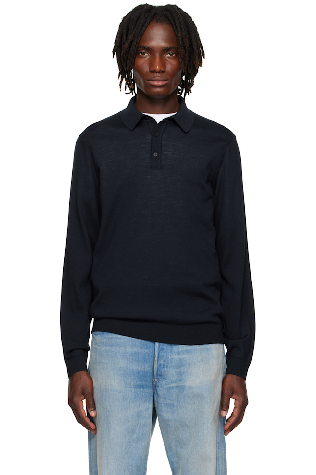 Длинный поло из чистой шерсти Boss, синий
Длинный поло из чистой шерсти Boss, синий