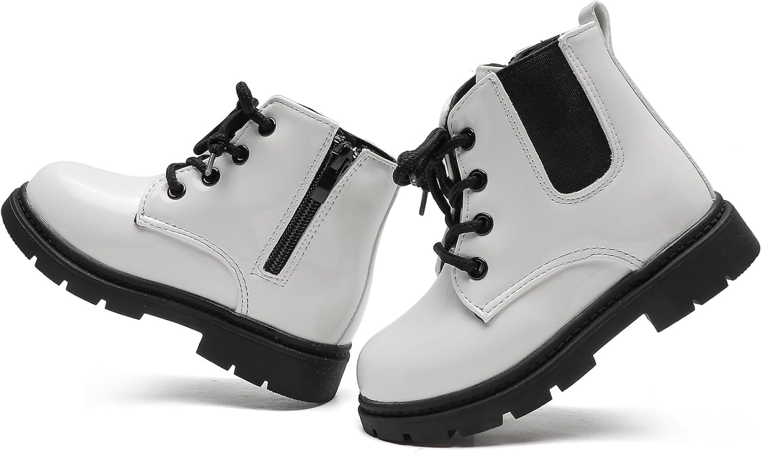 Детские ботинки для мальчиков и девочек яркого цвета со шнуровкой, ботинки на щиколотку с боковой молнией Mybozz, White-Pu17
Детские ботинки для мальчиков и девочек яркого цвета со шнуровкой, ботинки на щиколотку с боковой молнией Mybozz, White-Pu17